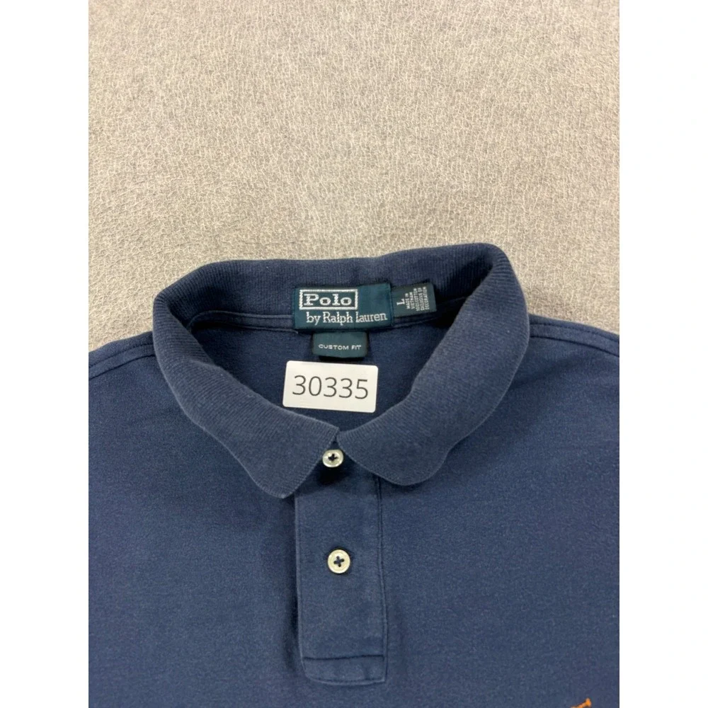 Polo Ralph Lauren Classic Solid S/S Polo Shirt (Men's Large) Blue